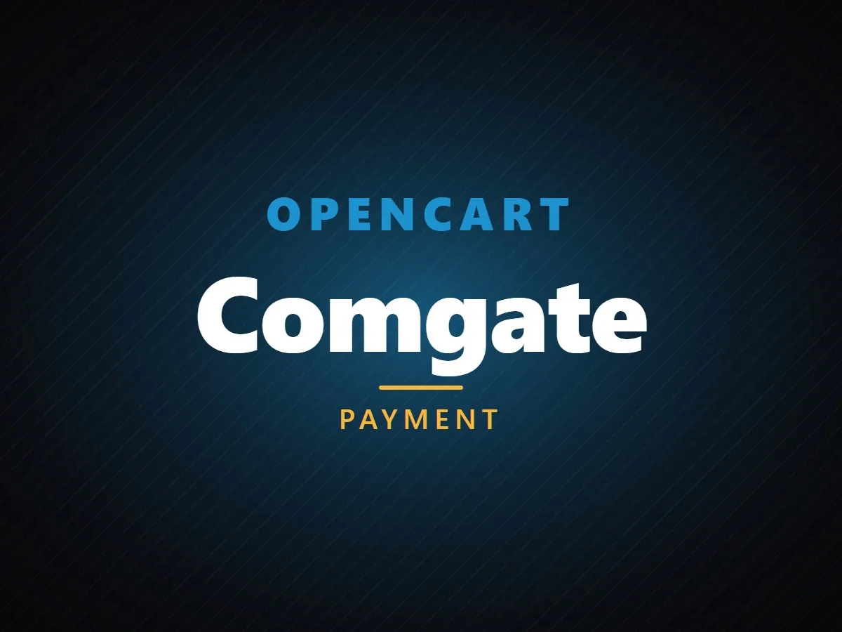 VibeFox Comgate for OpenCart
