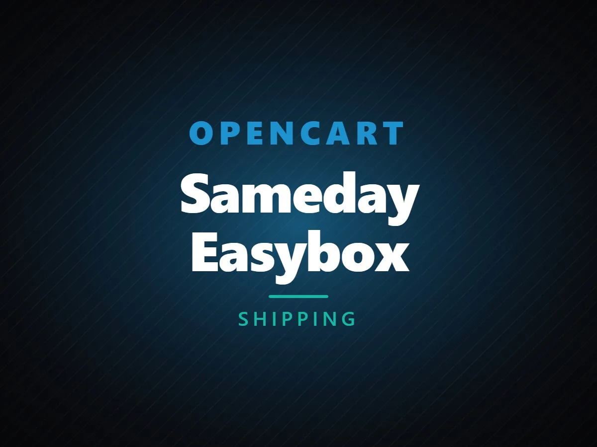 VibeFox Sameday Easybox for OpenCart